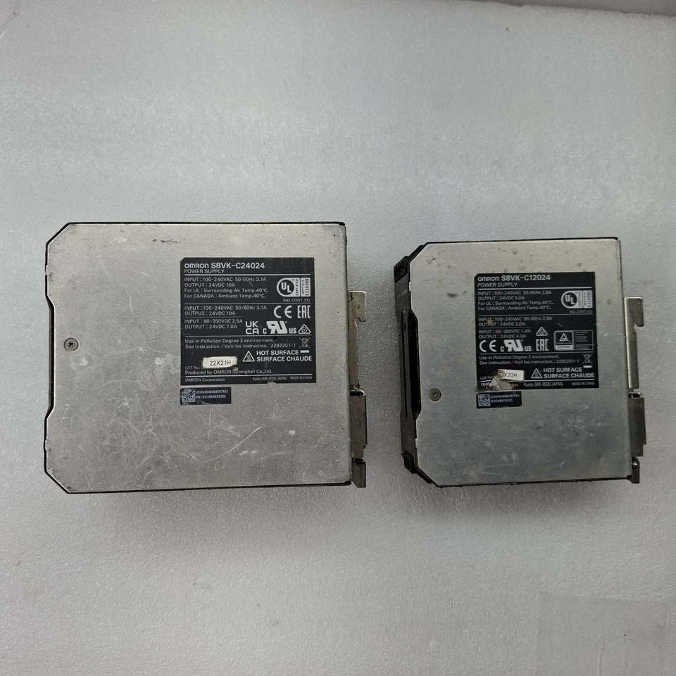 OMRON S8VK-C24024 + S8VK-C12024 POWER SUPPLY (TOTAL 2 PCS) FOR PARTS